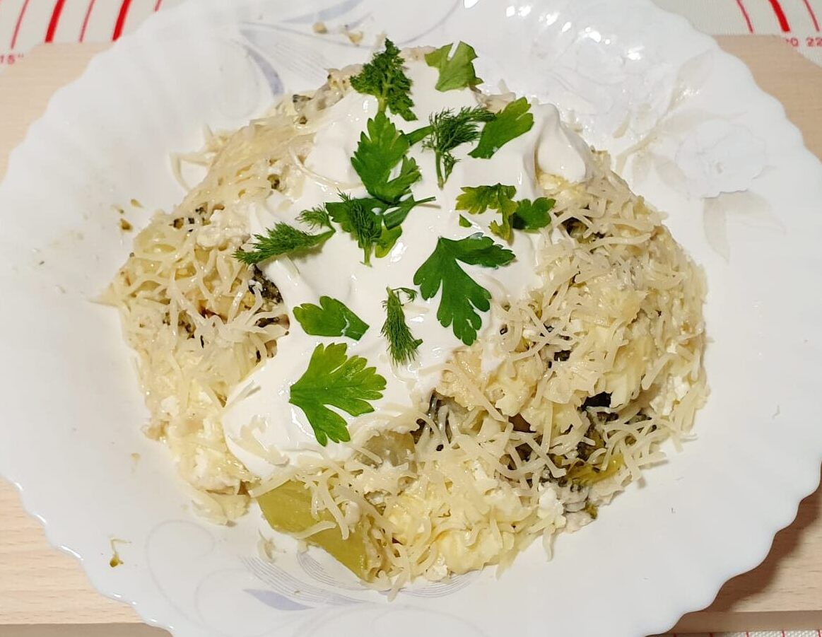 Stuffed Broccoli cooked on a bed of fennel